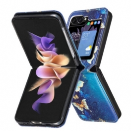 Skal Samsung Galaxy Z Flip 7 Fe Guldfärgade Fjärilar