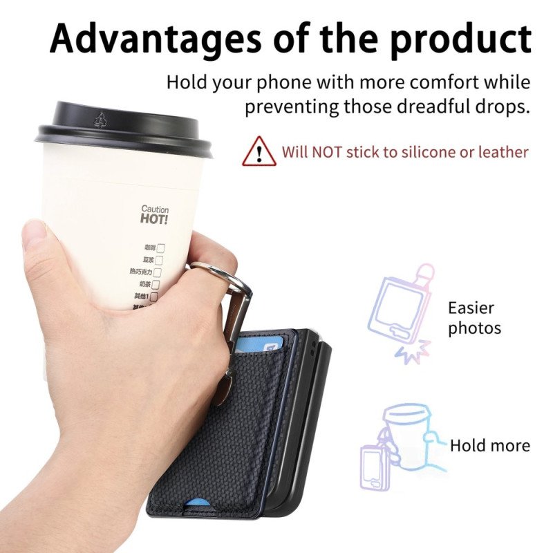 Skal Samsung Galaxy Z Flip 7 Fe Hopfällbart Stativ Och Korthållare