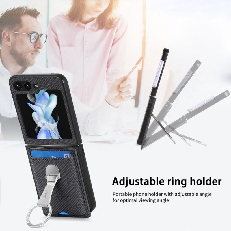 Skal Samsung Galaxy Z Flip 7 Fe Hopfällbart Stativ Och Korthållare