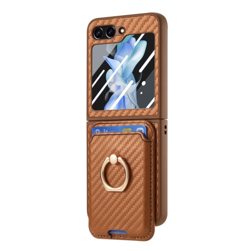 Skal Samsung Galaxy Z Flip 7 Fe Korthållare I Kolfiber