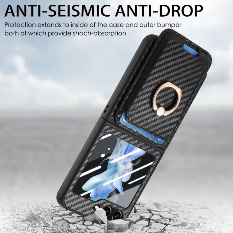Skal Samsung Galaxy Z Flip 7 Fe Korthållare I Kolfiber