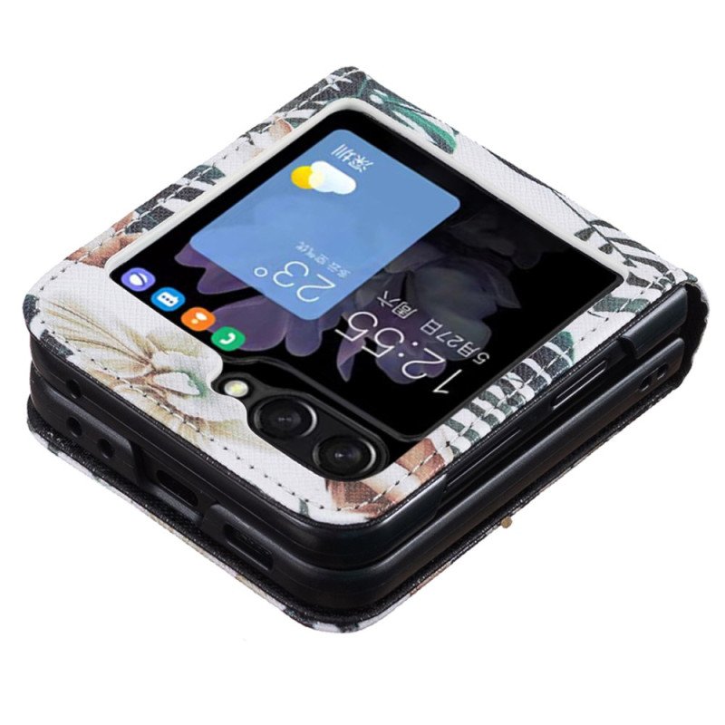 Skal Samsung Galaxy Z Flip 7 Fe Löv Och Blommor