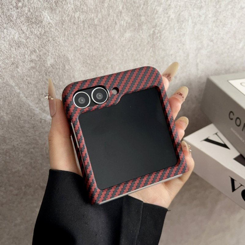 Skal Samsung Galaxy Z Flip 7 Fe Magnetisk Kolfiberstruktur