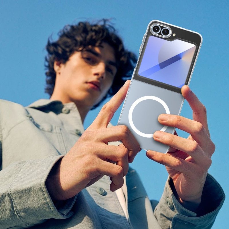 Skal Samsung Galaxy Z Flip 7 Fe Magsafe-kompatibel Genomskinlig Med Skärmskydd