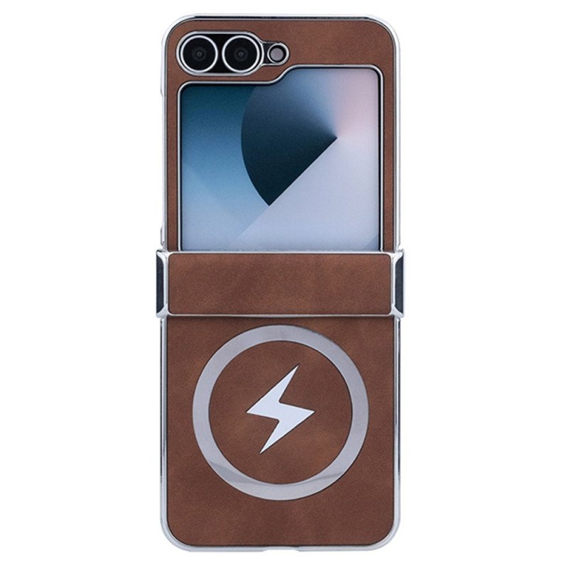 Skal Samsung Galaxy Z Flip 7 Fe Magsafe-kompatibel Lädereffekt