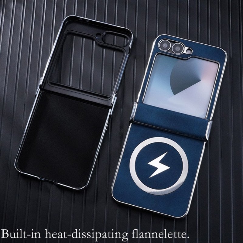 Skal Samsung Galaxy Z Flip 7 Fe Magsafe-kompatibel Lädereffekt