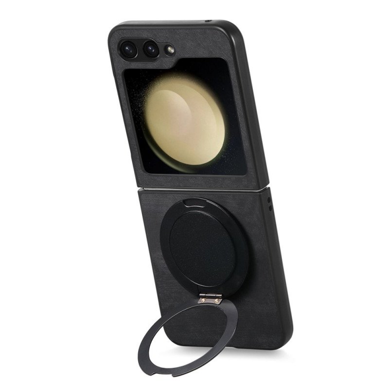 Skal Samsung Galaxy Z Flip 7 Fe Mockaeffekt Med Roterande Stativ