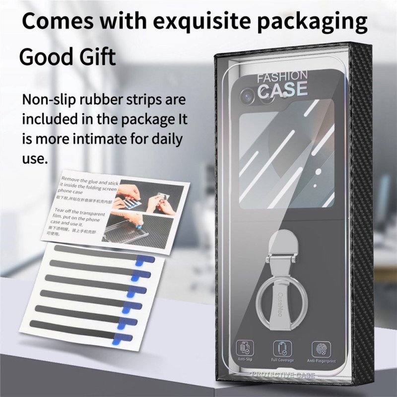 Skal Samsung Galaxy Z Flip 7 Fe Ringhållare Och Skärmskydd