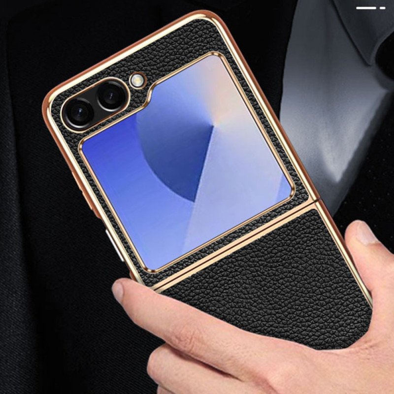 Skal Samsung Galaxy Z Flip 7 Fe Telefonfodral Äkta Läder