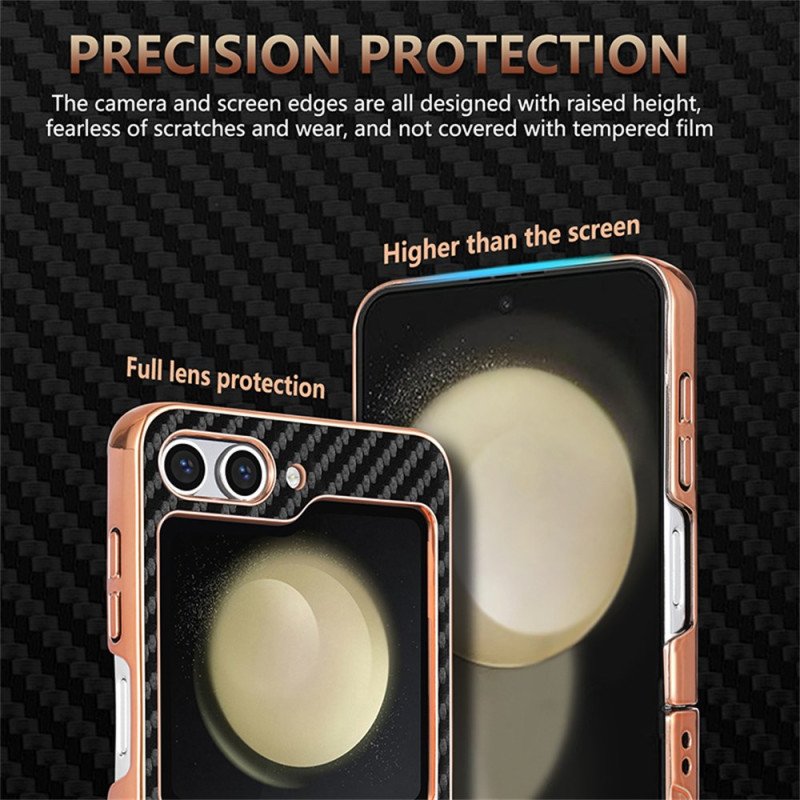 Skal Samsung Galaxy Z Flip 7 Fe Telefonfodral Azns Kolfiber