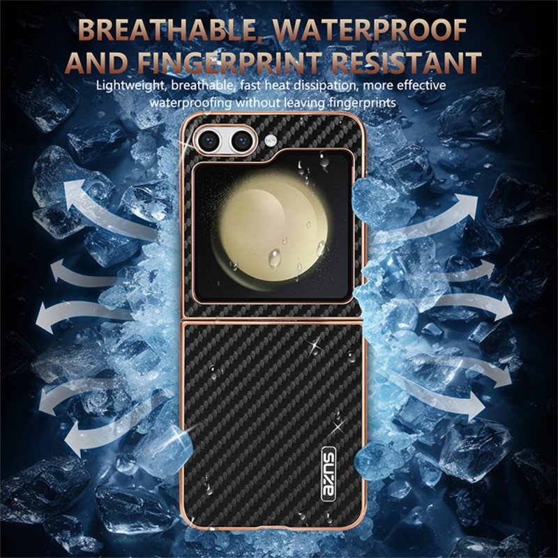 Skal Samsung Galaxy Z Flip 7 Fe Telefonfodral Azns Kolfiber