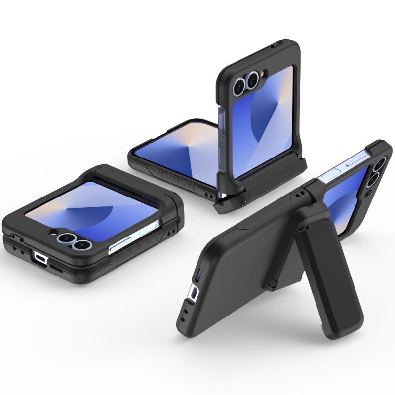 Skal Samsung Galaxy Z Flip 7 Fe Telefonfodral Inbyggt Stativ Och Korthållare