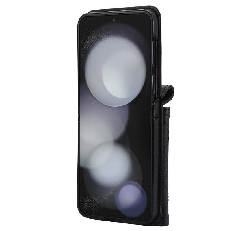 Skal Samsung Galaxy Z Flip 7 Fe Telefonfodral Korthållare Axelrem Och Snodd