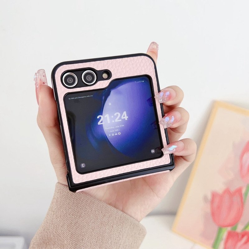 Skal Samsung Galaxy Z Flip 7 Fe Telefonfodral Litchimönster