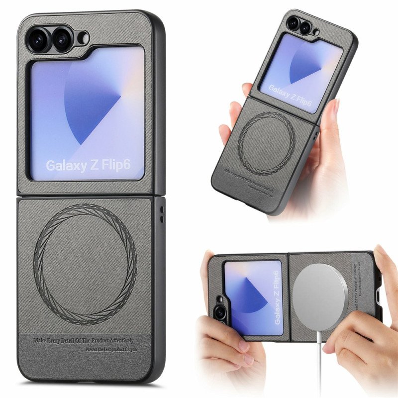 Skal Samsung Galaxy Z Flip 7 Fe Telefonfodral Magsafe-kompatibel Denim Textur