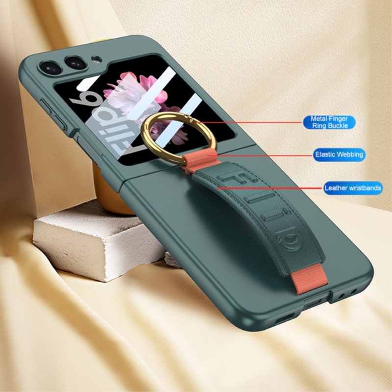 Skal Samsung Galaxy Z Flip 7 Fe Telefonfodral Ringhållare Och Gkk-rem