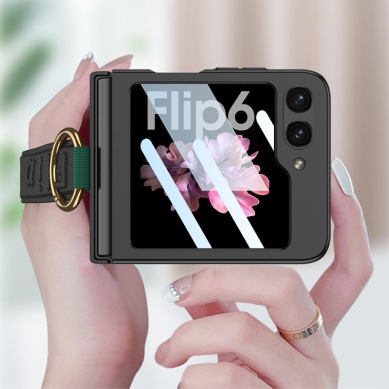 Skal Samsung Galaxy Z Flip 7 Fe Telefonfodral Ringhållare Och Gkk-rem