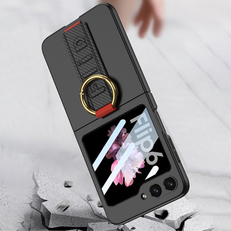 Skal Samsung Galaxy Z Flip 7 Fe Telefonfodral Ringhållare Och Gkk-rem