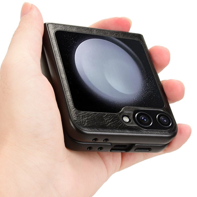 Skal Samsung Galaxy Z Flip 7 Fe Telefonfodral Sömmar I Konstläder