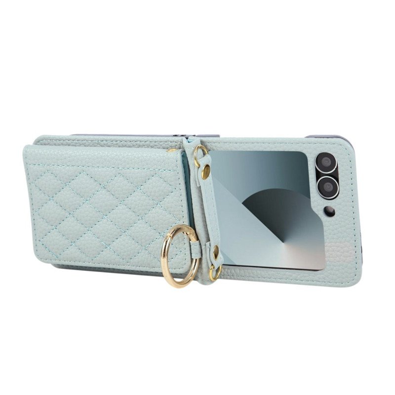 Skal Samsung Galaxy Z Flip 7 Fe Vadderad Med Axelrem