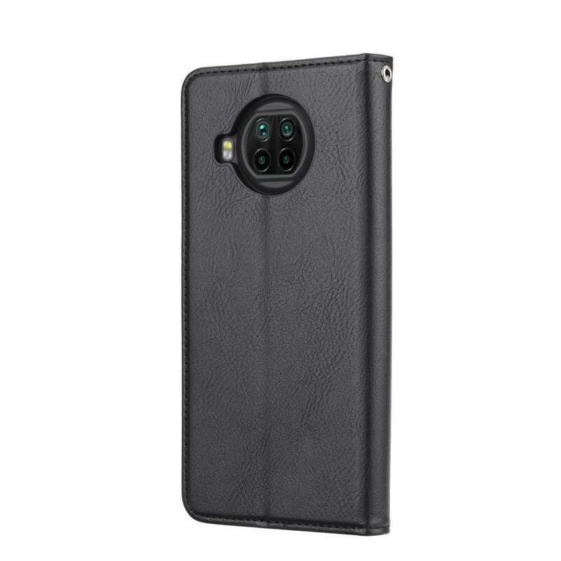 Folio-fodral Xiaomi Mi 10T Lite Läderfodral Korthållare