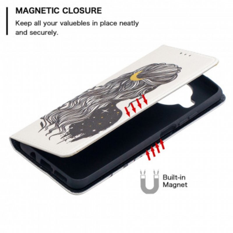 Folio-fodral Xiaomi Mi 10T Lite Läderfodral Vackert Hår