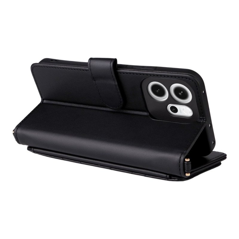 Fodral Oppo Reno 14f 5g Premiumdesign Med Axelrem Och Rem