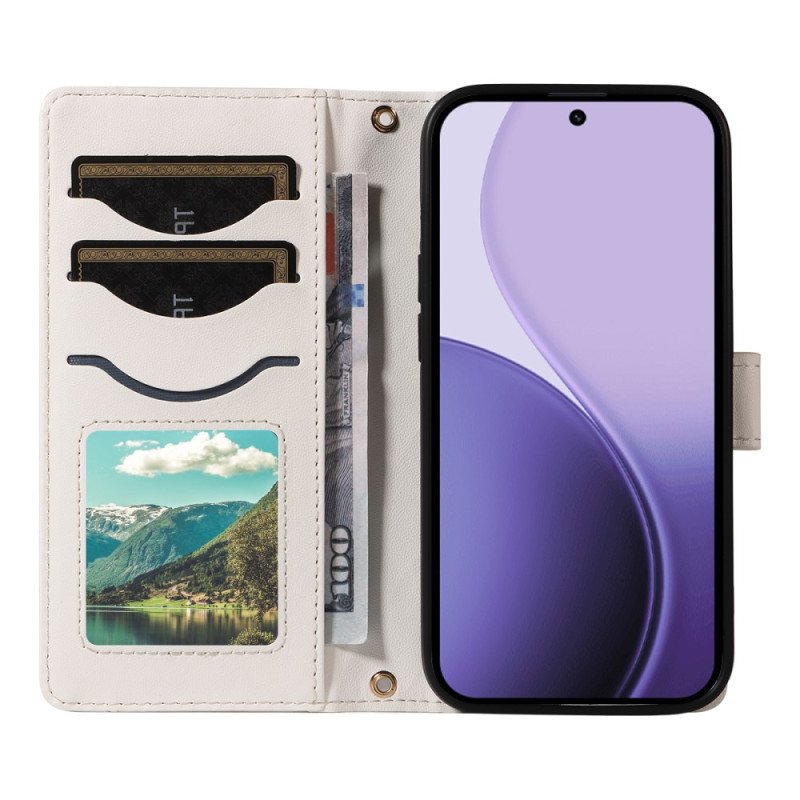 Fodral Oppo Reno 14f 5g Quiltad Med Rem Och Axelrem