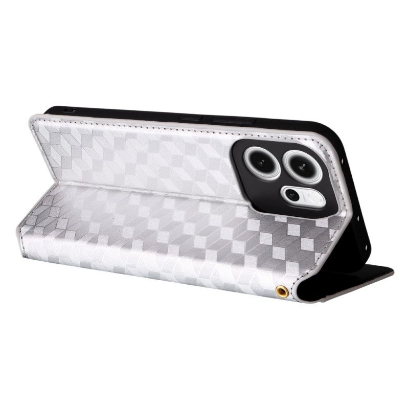 Folio-fodral Oppo Reno 14f 5g Diamantmönster