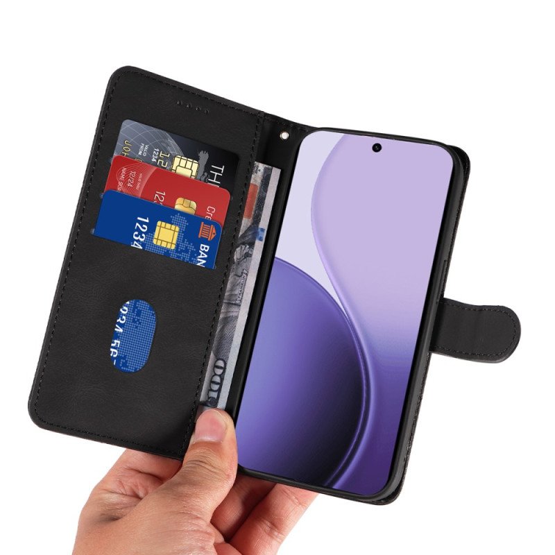 Läderfodral Oppo Reno 14f 5g Telefonfodral Vågig