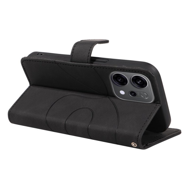 Läderfodral Oppo Reno 14f 5g Telefonfodral Vågig