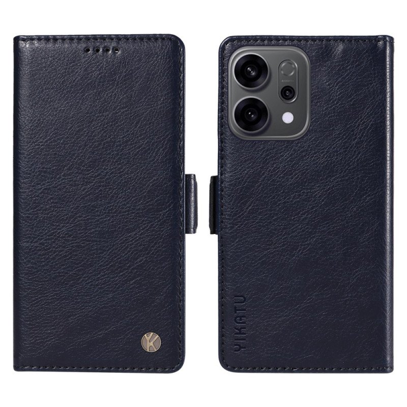 Läderfodral Oppo Reno 14f 5g Telefonfodral Vintage Yikatu