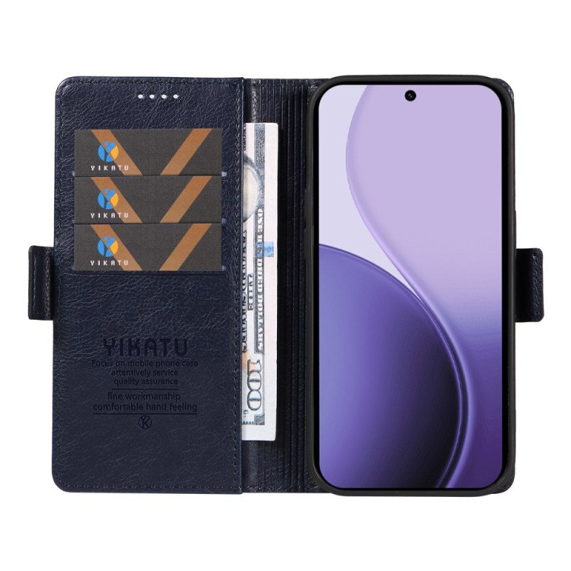 Läderfodral Oppo Reno 14f 5g Telefonfodral Vintage Yikatu