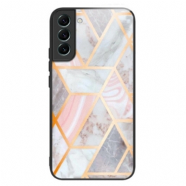 Skal Samsung Galaxy S24 5g Rosa Marmor Härdat Glas