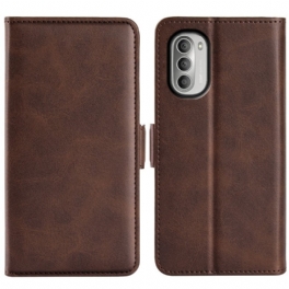 Fodral Moto G51 5G Folio-fodral Dubbel Klaff