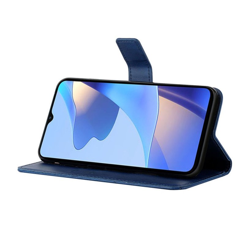 Fodral Oppo A16 / A16s X Design Geo Läderstil