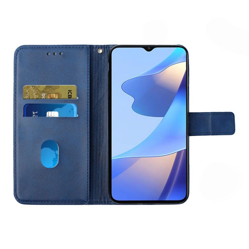 Fodral Oppo A16 / A16s X Design Geo Läderstil