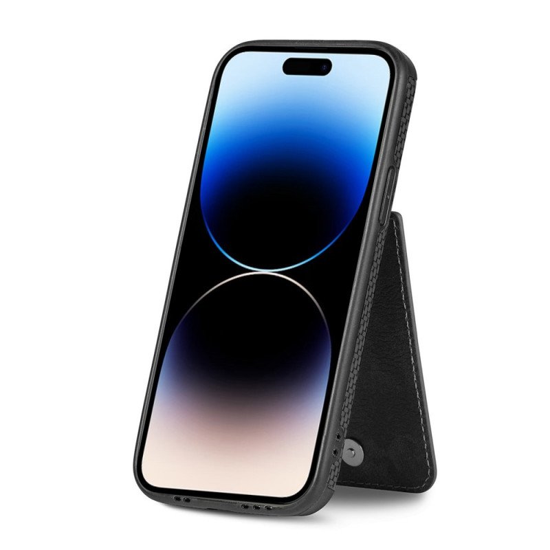 Skal iPhone 14 Pro Max Plånboksfodral Kolfiber Och Plånbok