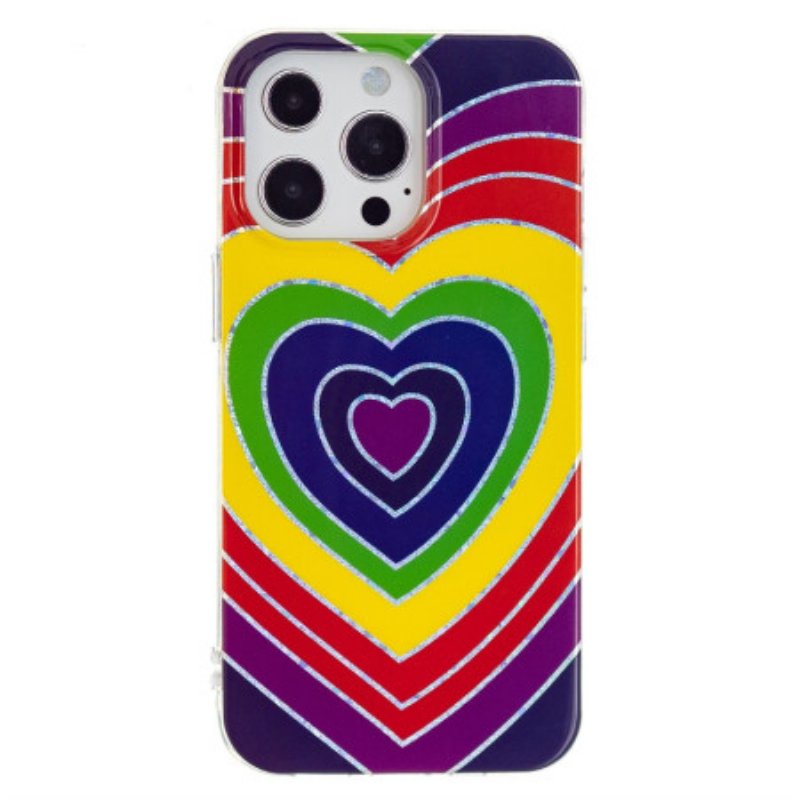 Skal iPhone 15 Pro Psykedeliskt Hjärta