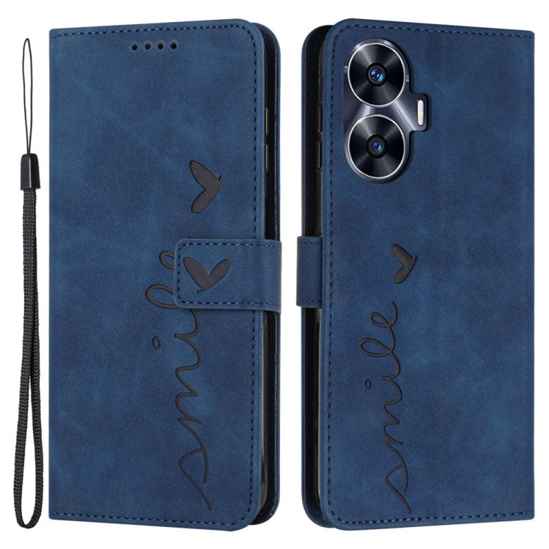 Fodral För Realme C55 Leende Med Snodd