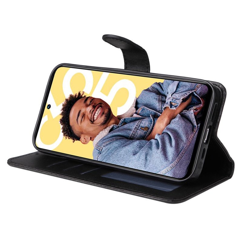 Fodral Realme C55 Lädertexturerad Rem