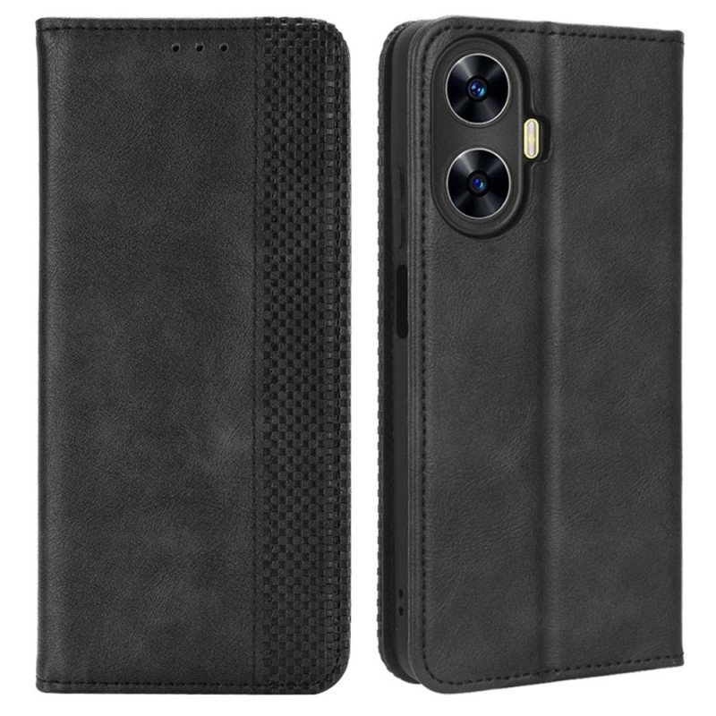 Folio-fodral Realme C55 Telefonfodral Retrostil