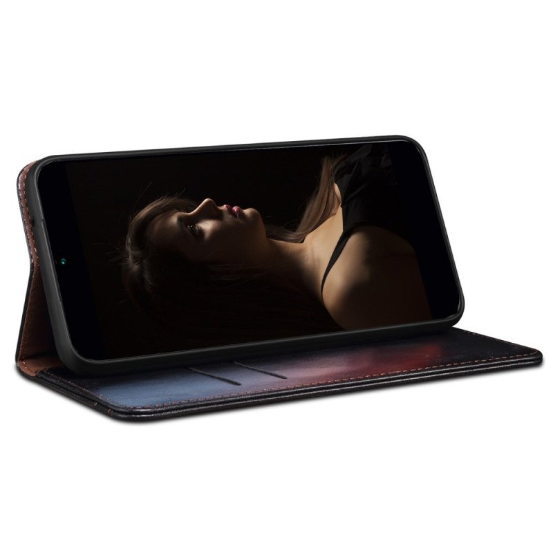 Folio-fodral Realme C55 Vaxat Konstläder