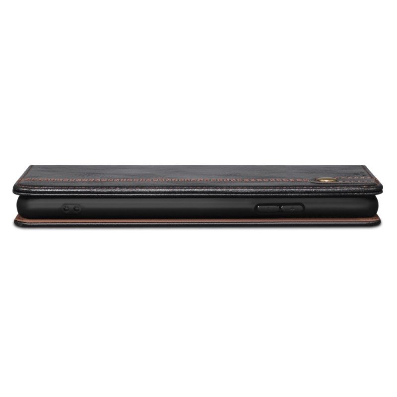 Folio-fodral Realme C55 Vaxat Konstläder