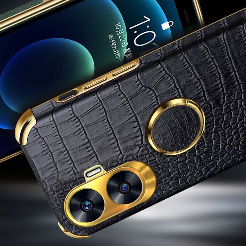 Skal Realme C55 Krokodilstruktur Med Ringhållare