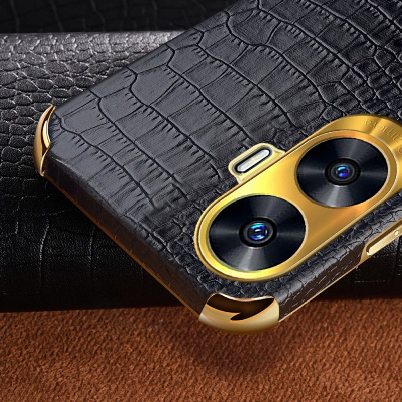 Skal Realme C55 Krokodilstruktur Med Ringhållare