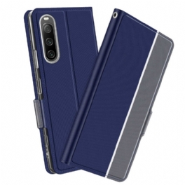 Folio-fodral Sony Xperia 10 IV Läderfodral Bicolor Baiyu