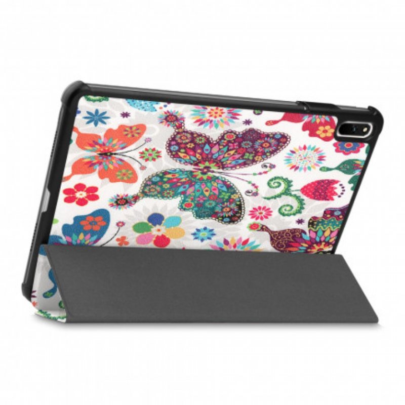 Skal Huawei MatePad 11 (2021) Retro Fjärilar Och Blommor