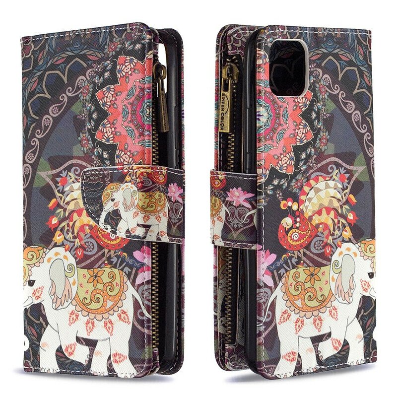 Folio-fodral Realme C11 Elephant Zip-ficka