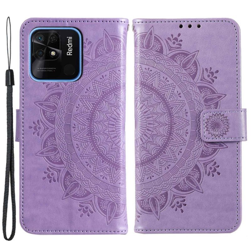 Fodral Xiaomi Redmi 10C Mandala Sun Med Snodd
